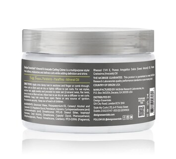 Foto 4 | Crema Curling Creme Design Essentials Natural De Almendra Y Aguacate, 355 Ml - Venta Internacional.