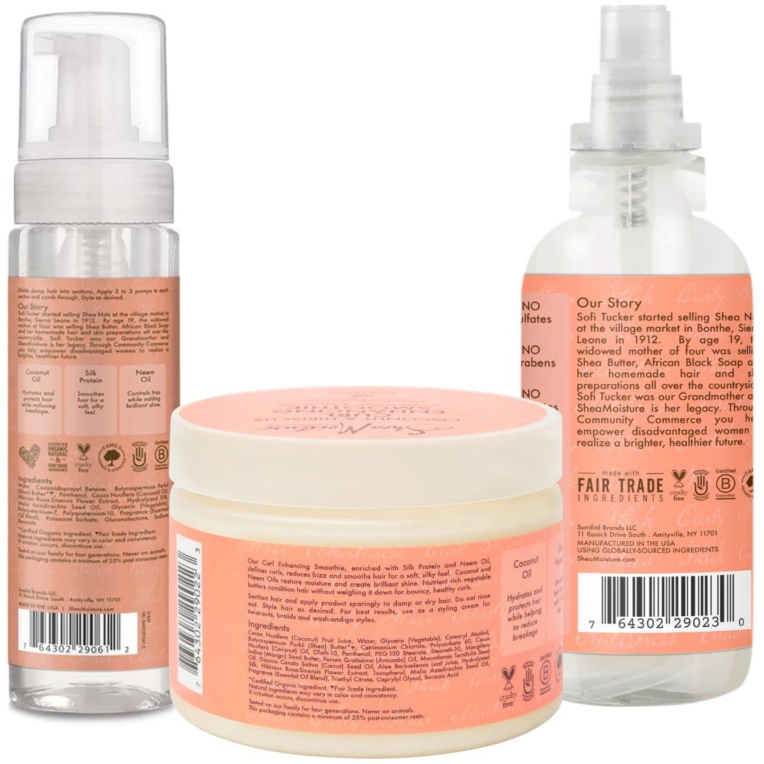 Foto 3 pulgar | Productos para el Cabello SheaMoisture Curly: Espuma sin Encrespamiento de 220 ml - Venta Internacional