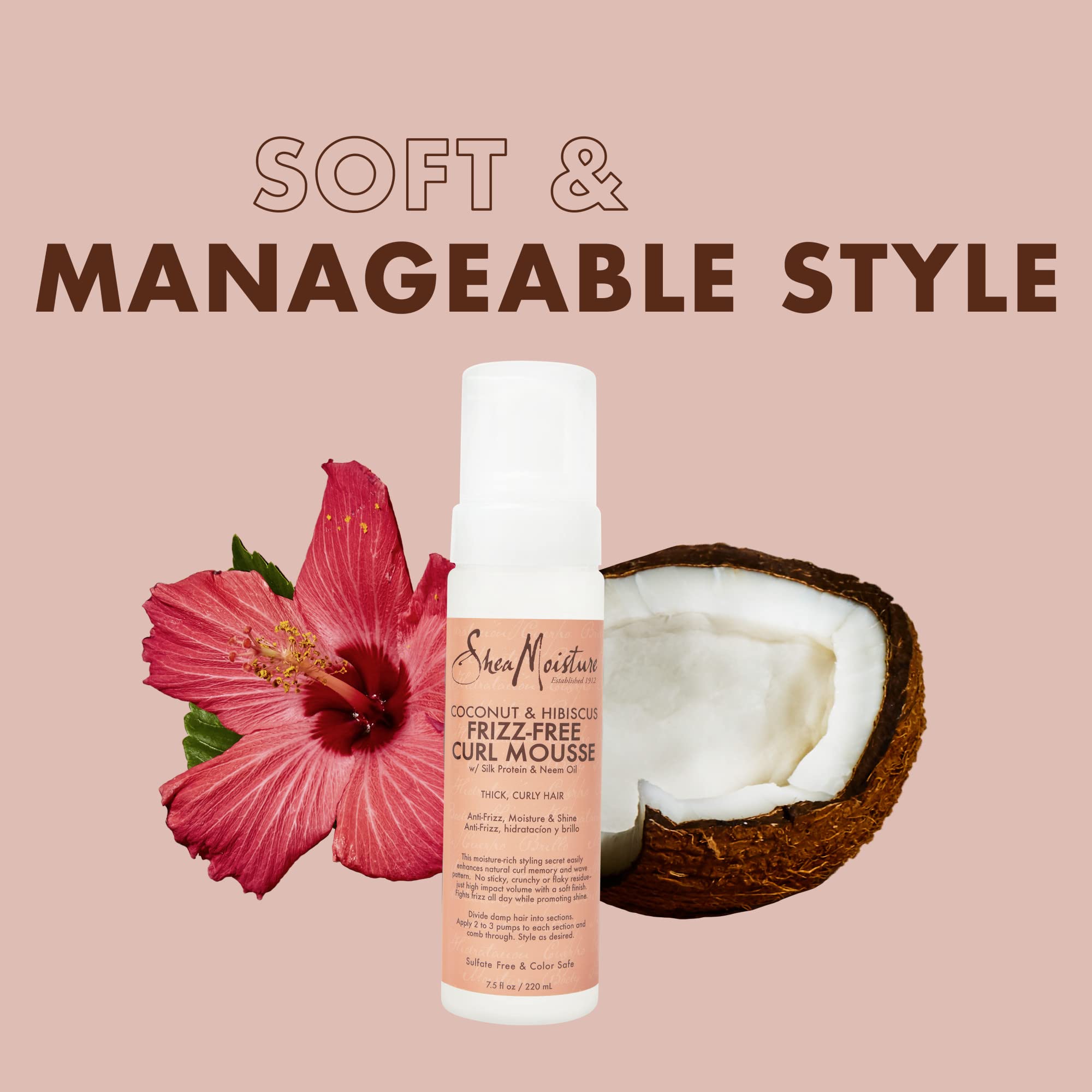 Foto 7 pulgar | Productos para el Cabello SheaMoisture Curly: Espuma sin Encrespamiento de 220 ml - Venta Internacional