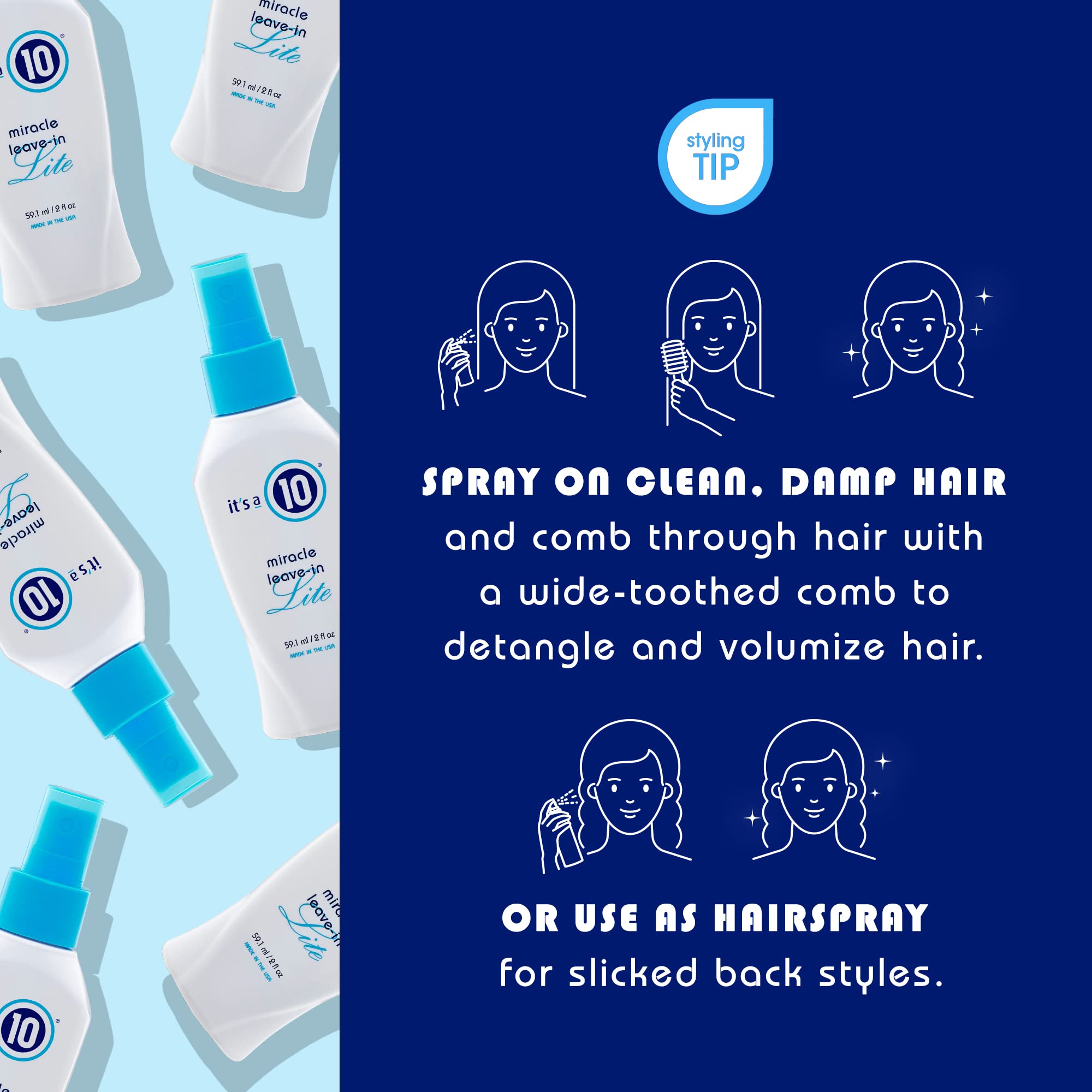 Foto 5 pulgar | Tratamiento Capilar Sin Enjuague It's A 10 Miracle, Volumen 60 Ml - Venta Internacional.