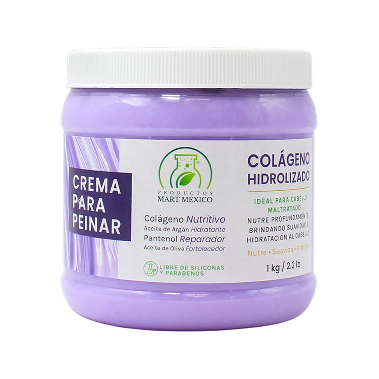 Crema Colágeno, Argán & Extracto De Fresa Capilar Repara
Productos Mart 1 Kilo