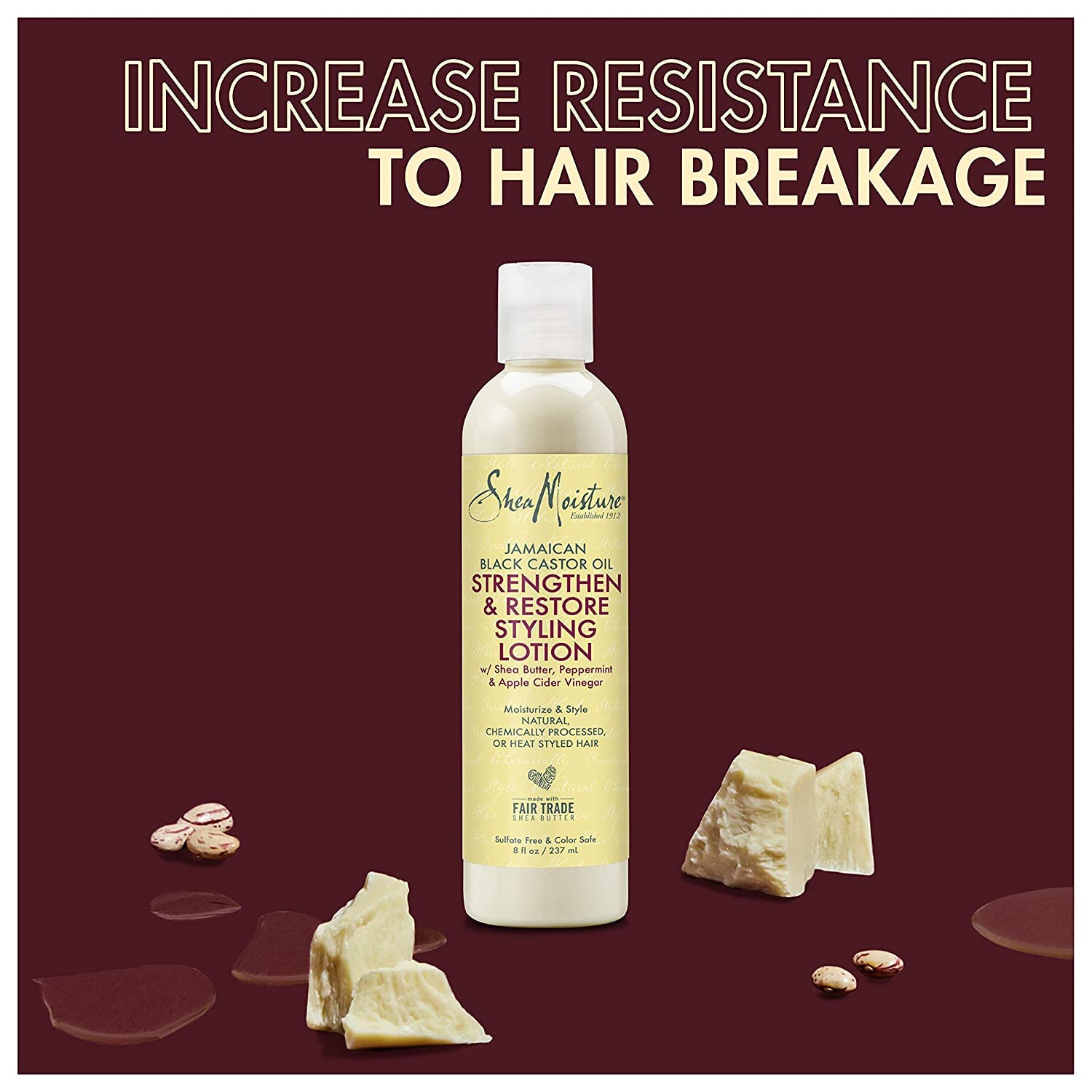 Foto 4 pulgar | Loción Para Peinar Sheamoisture Aceite De Ricino Negro Jamaicano 240 Ml - Venta Internacional