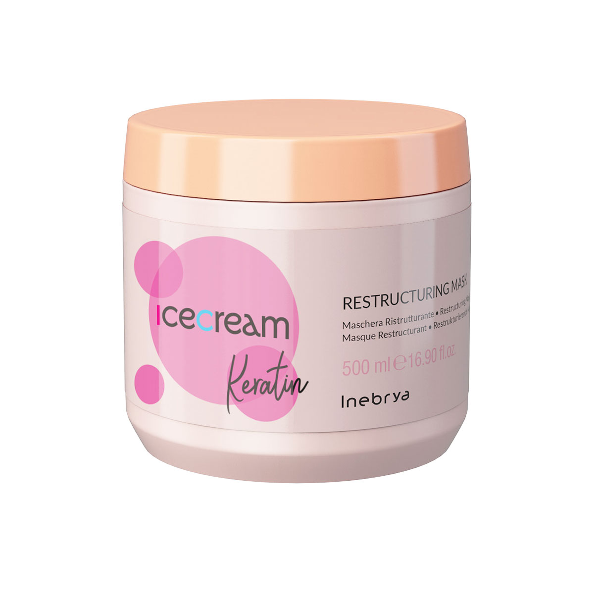 Foto 2 pulgar | Mascarilla Inebrya Keratin 500ml Reestructuración Y Brillo