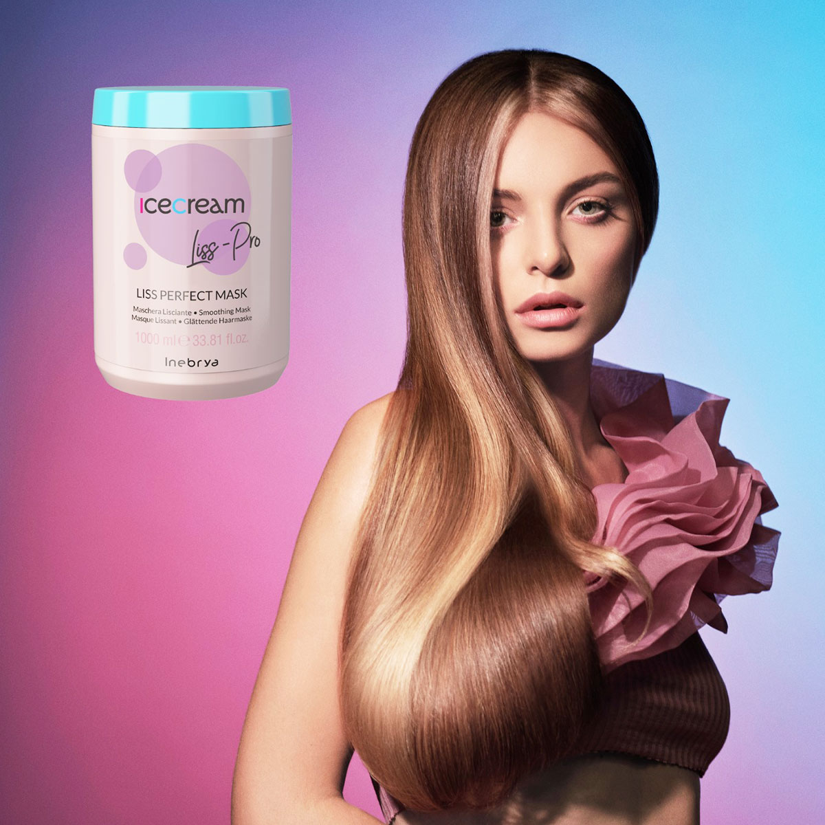 Foto 5 pulgar | Mascarilla Inebrya Liss Perfect 1000ml