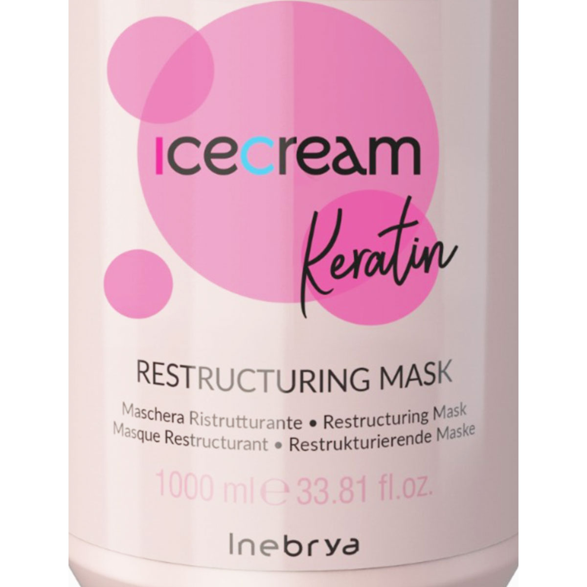 Foto 4 pulgar | Mascarilla Inebrya Keratin 1000ml Reestructuración Y Brillo