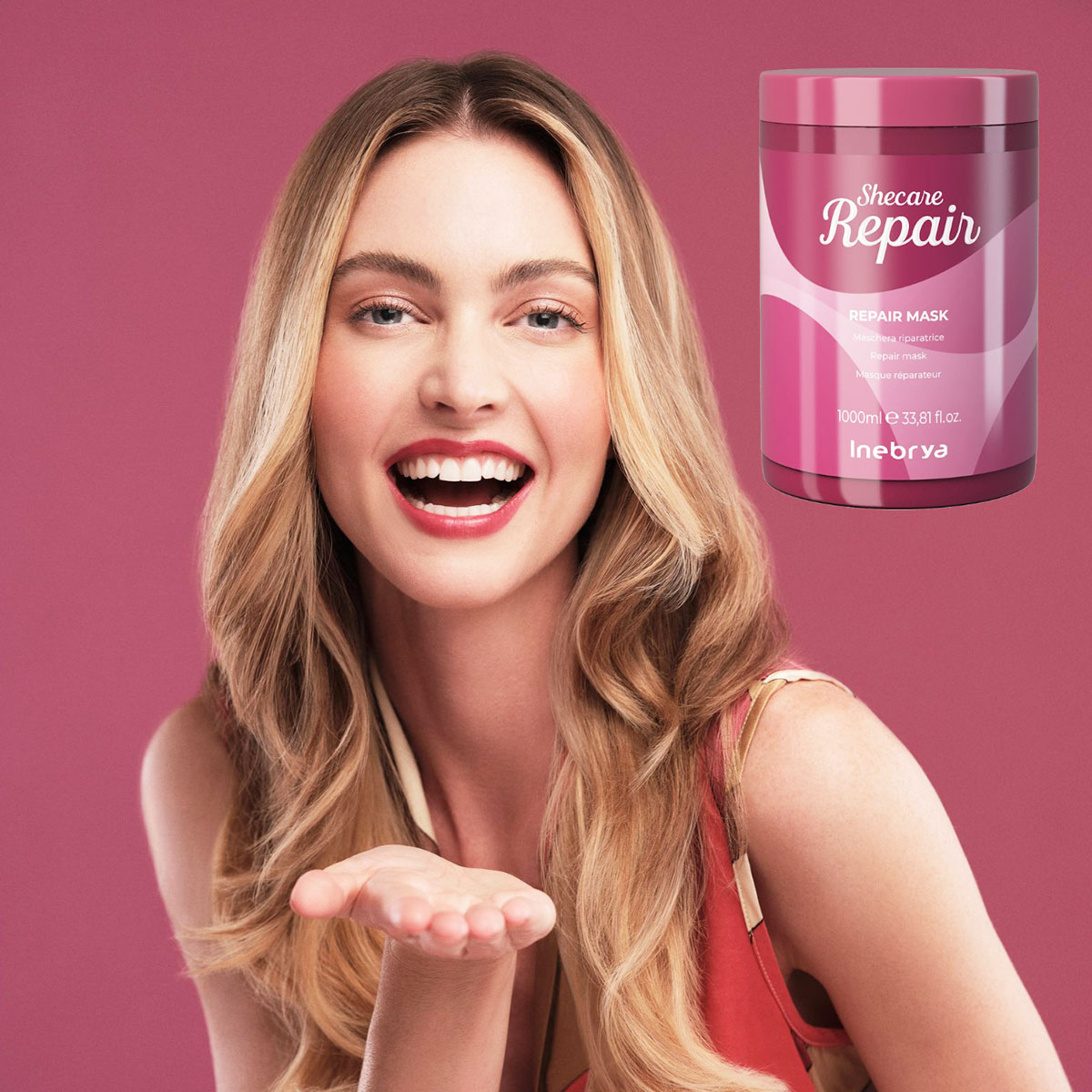 Foto 5 pulgar | Mascarilla Inebrya Shecare 1000ml Reparación Y Nutrición