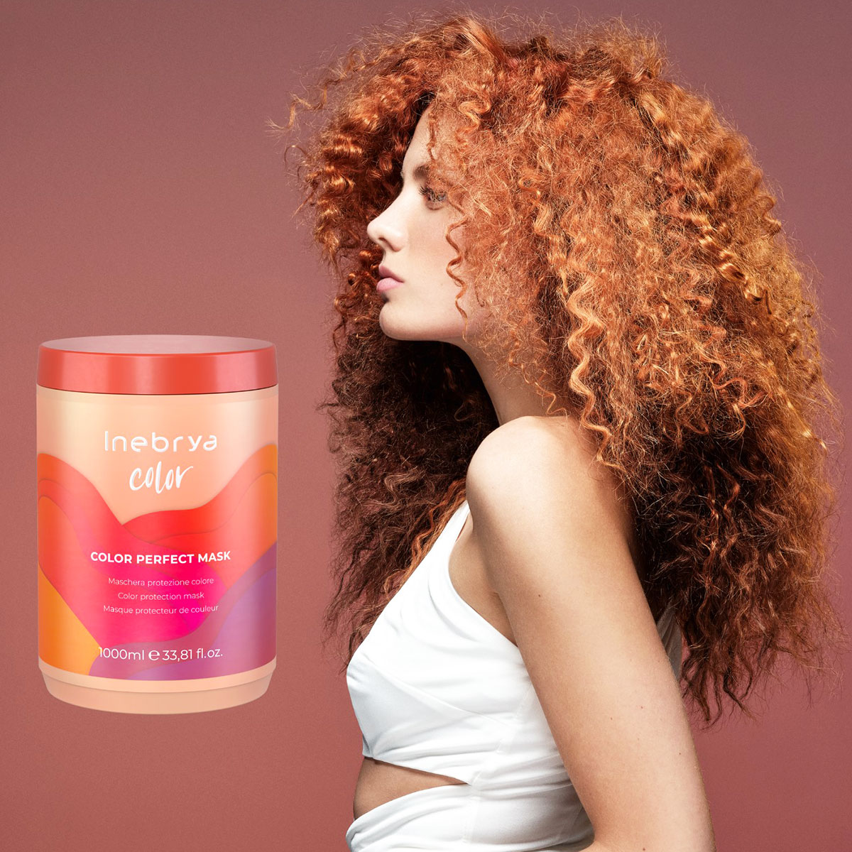 Foto 5 pulgar | Mascarilla Inebrya Color Perfect 1000ml Sellado Y Brillo