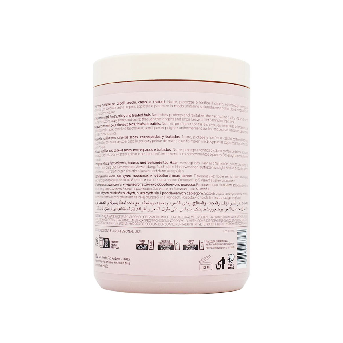 Foto 3 pulgar | Mascarilla Inebrya Dry-t 1000ml Hidratación Y Reparación