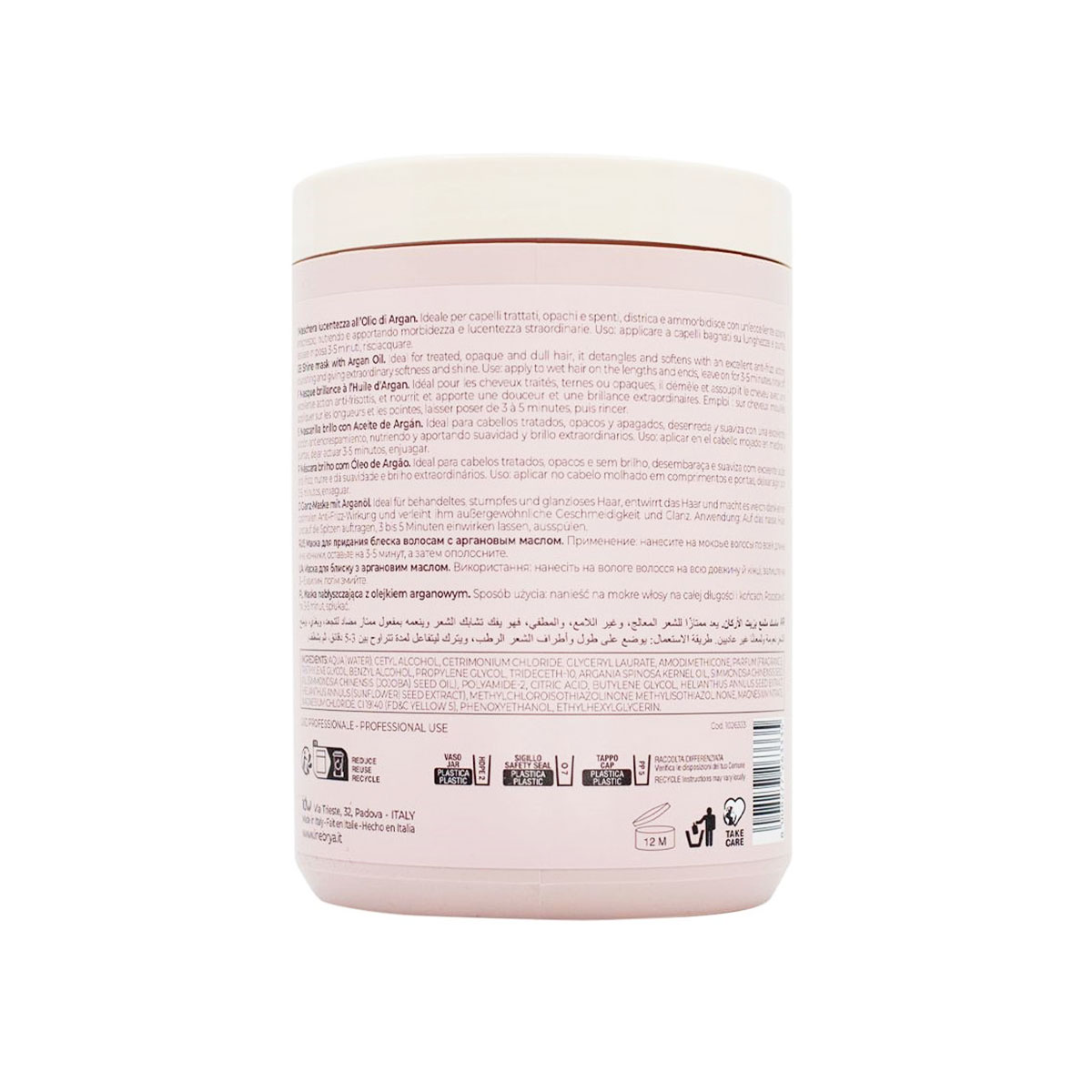 Foto 3 pulgar | Mascarilla Inebrya Argan Age 1000ml Hidratación Y Brillo