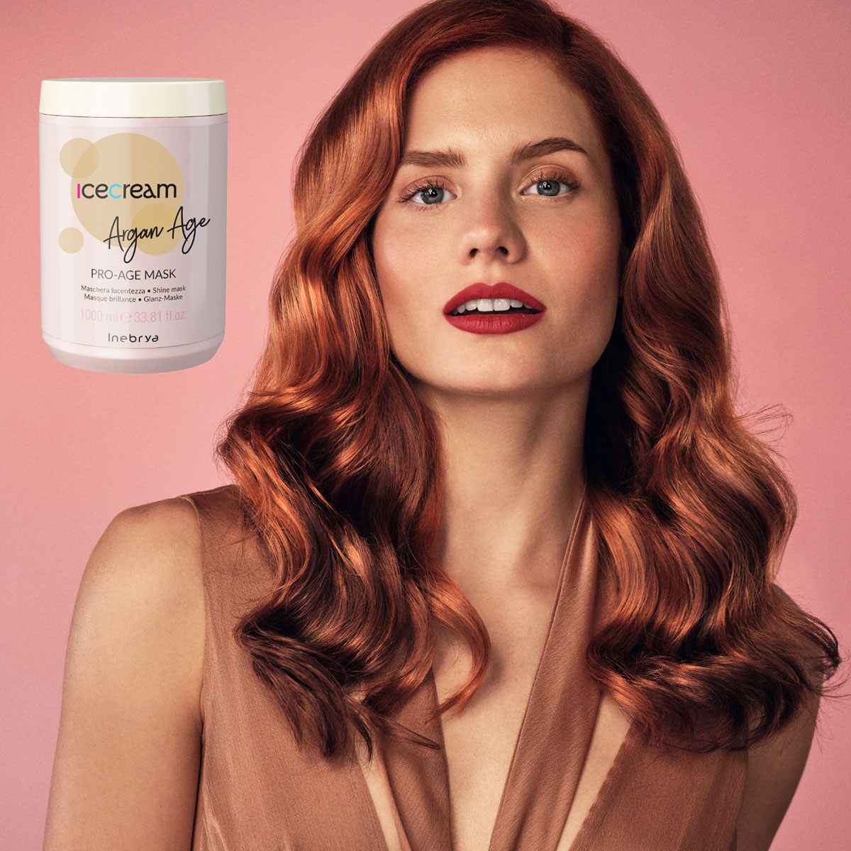 Foto 5 pulgar | Mascarilla Inebrya Argan Age 1000ml Hidratación Y Brillo
