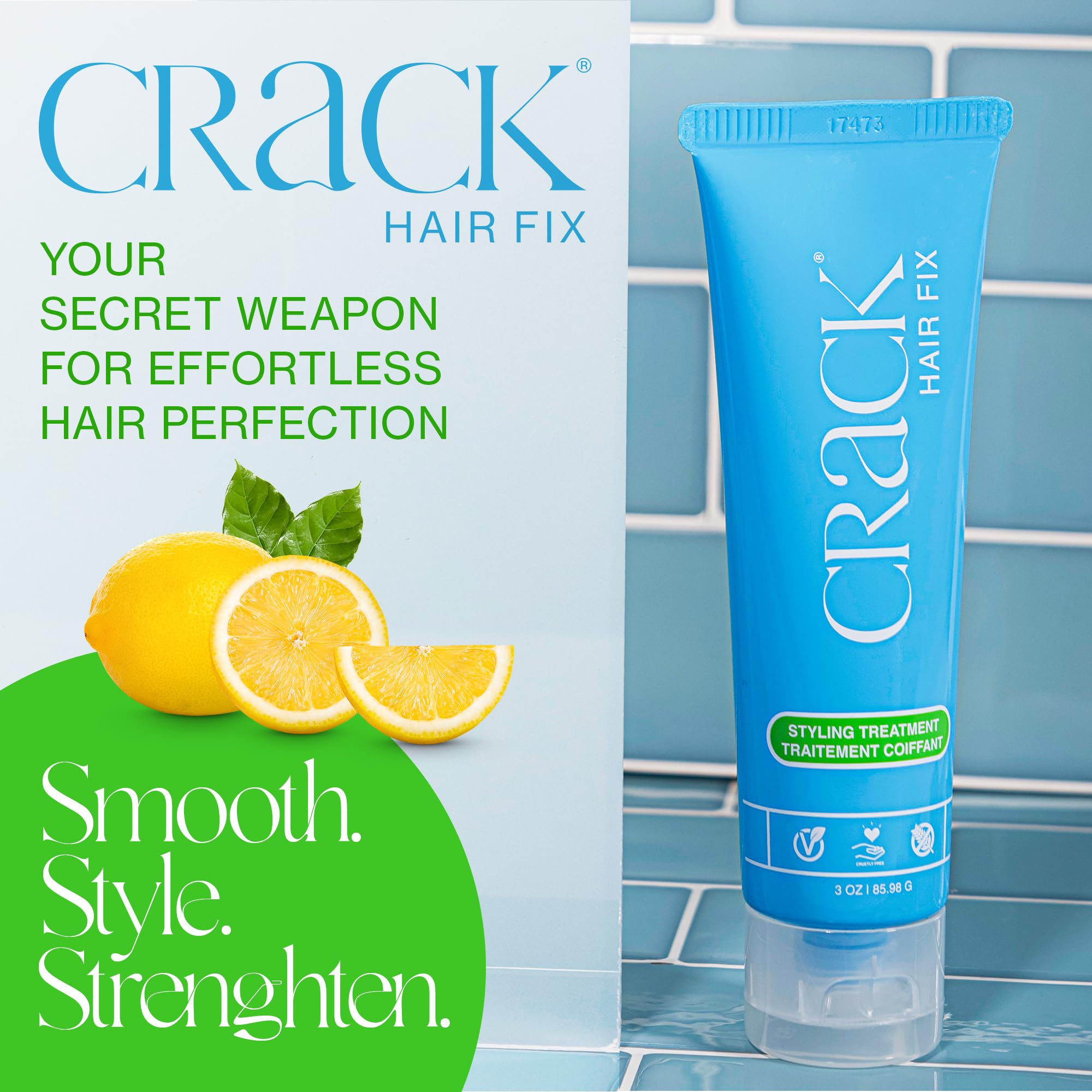 Foto 3 pulgar | Tratamiento de Peinado Crack Hair Fix Anti-frizz 90 ml 2 piezas - Venta Internacional