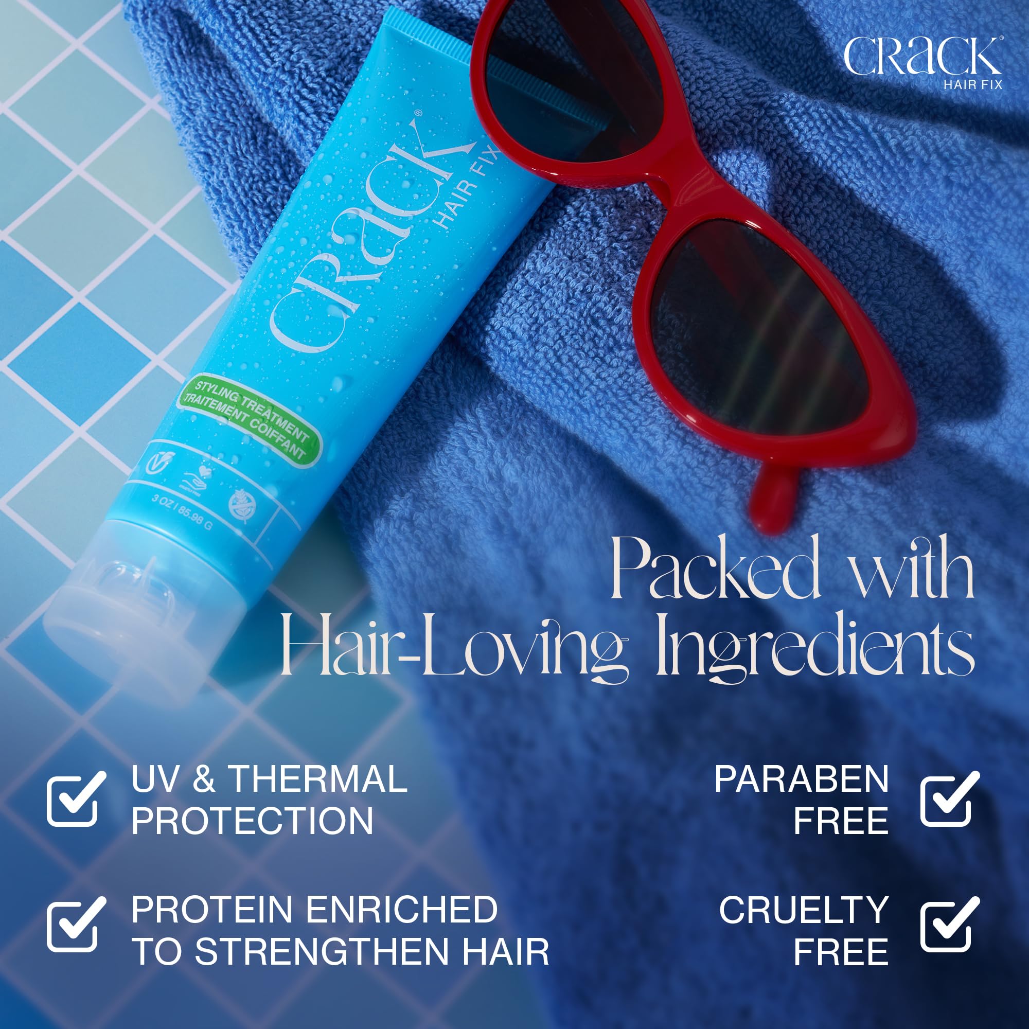 Foto 5 pulgar | Tratamiento de Peinado Crack Hair Fix Anti-frizz 90 ml 2 piezas - Venta Internacional