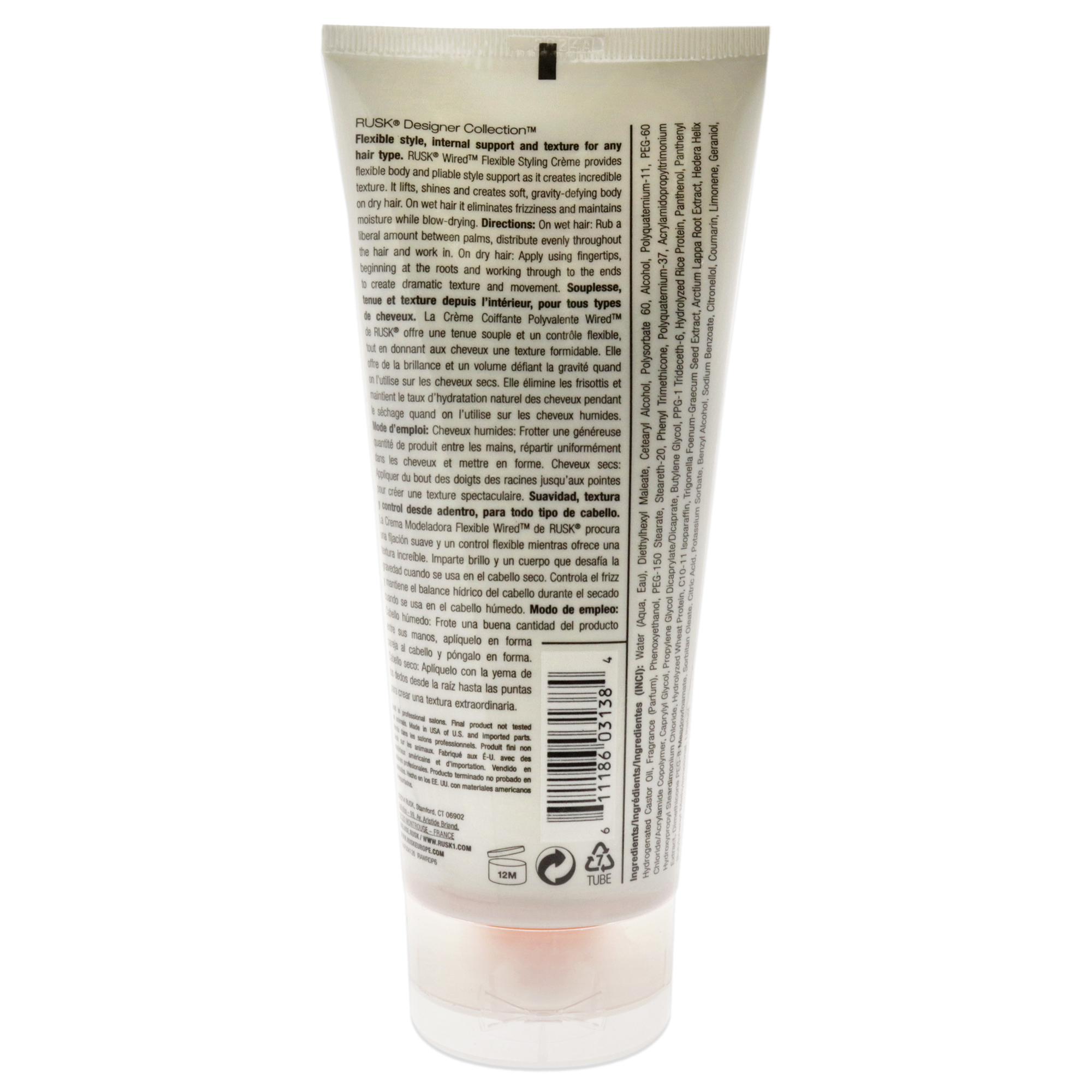 Foto 3 pulgar | Crema de Peinado Rusk Wired Flexible 180 ml Unisex - Venta Internacional