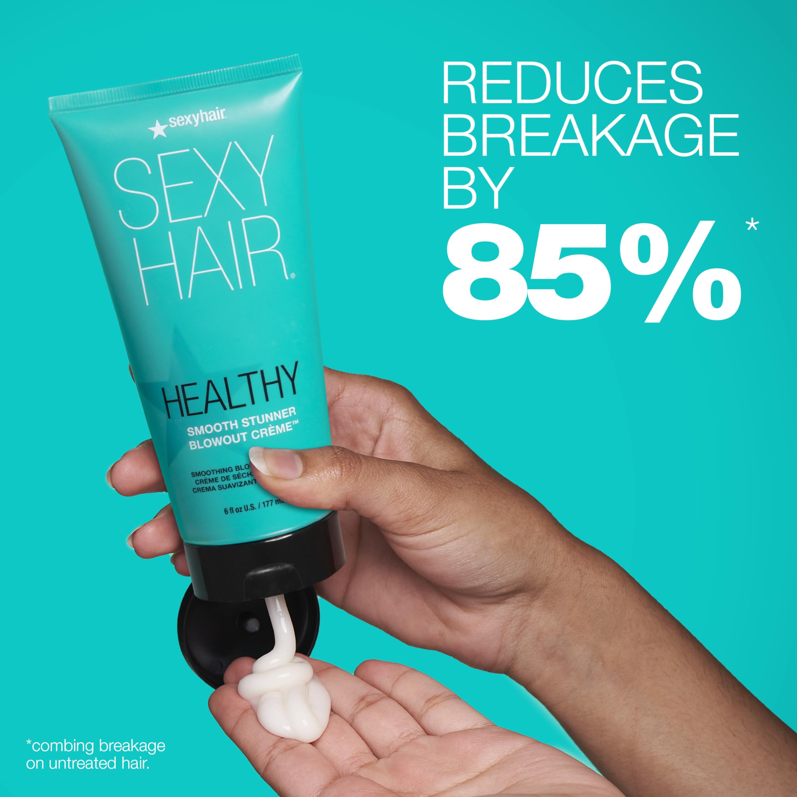 Foto 3 pulgar | Crema Blowout Sexyhair Healthy Smooth Stunner 180 Ml - Venta Internacional.