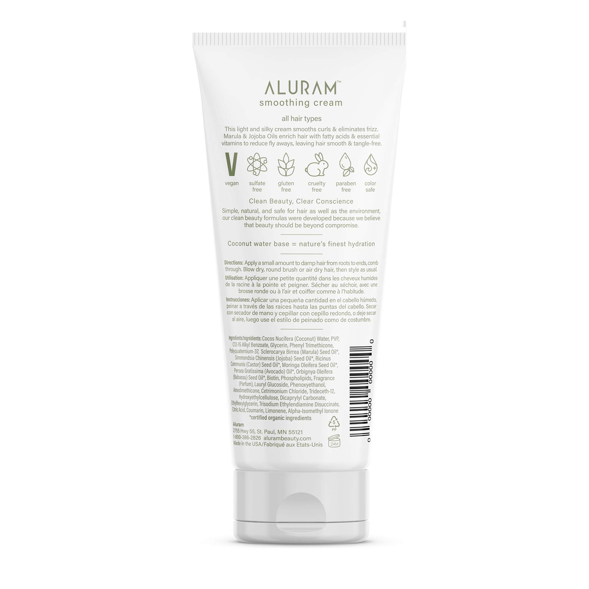 Foto 2 | Crema Suavizante Aluram A Base De Agua De Coco 180ml - Venta Internacional.