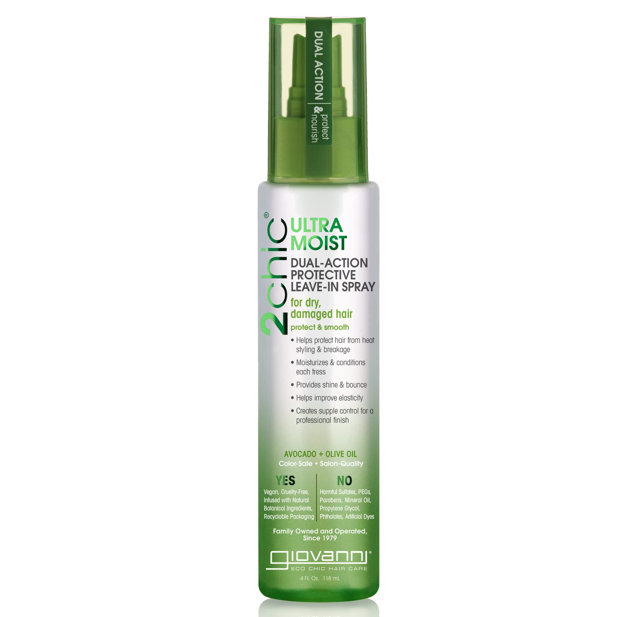 Spray sin Enjuague Giovanni 2chic Ultramoist con Aguacate y Aceite de Oliva - Venta Internacional