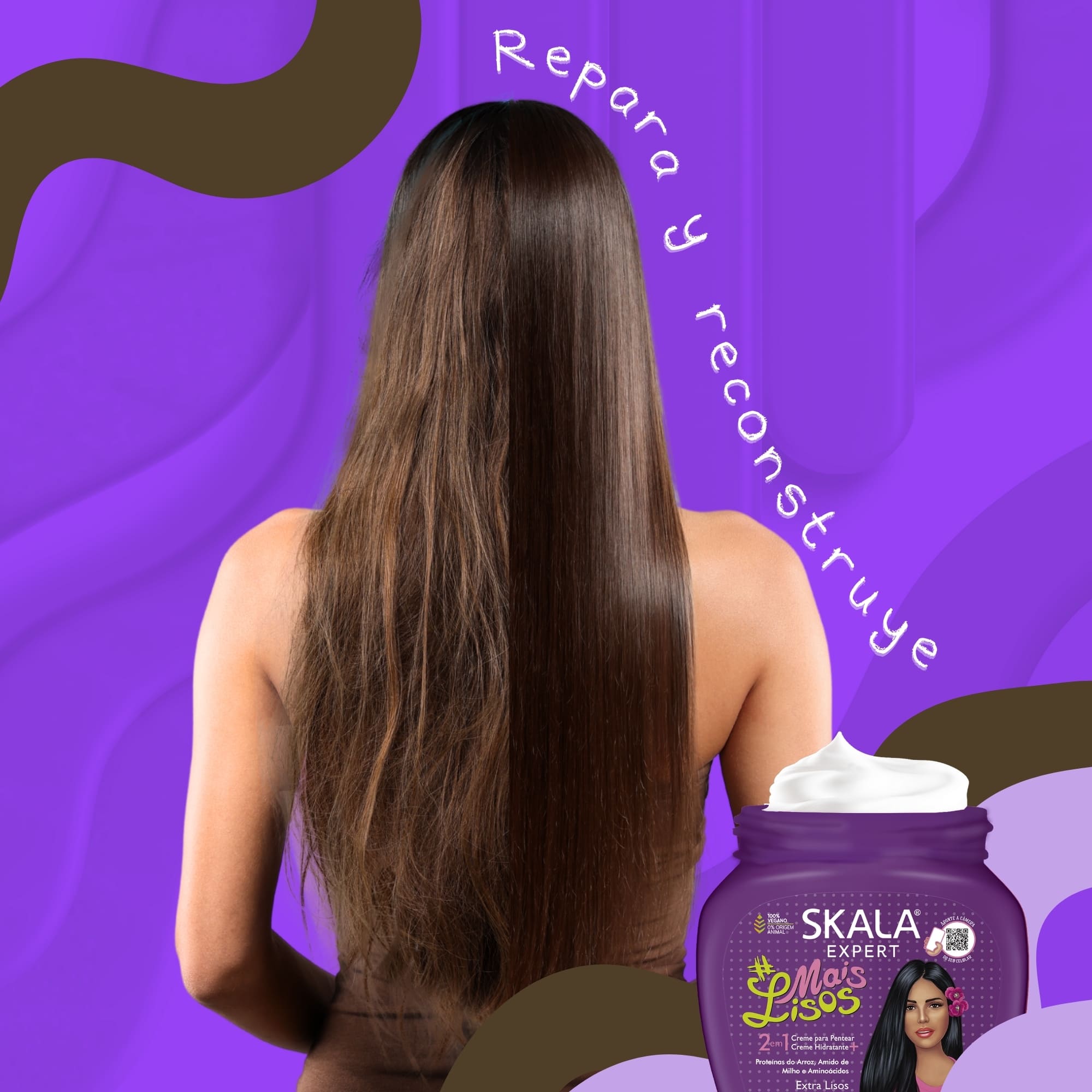 Foto 3 pulgar | Crema para Peinar Skala Cabello Lacio 1kg