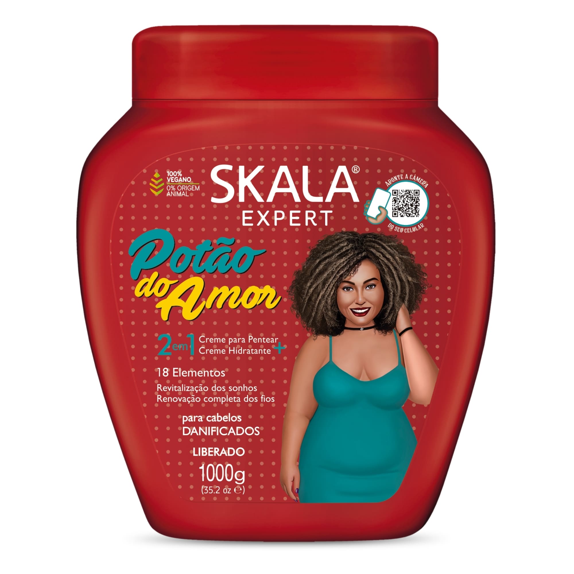 Foto 2 pulgar | Crema para Peinar Skala 18 Elementos para Cabello Dañado 1kg