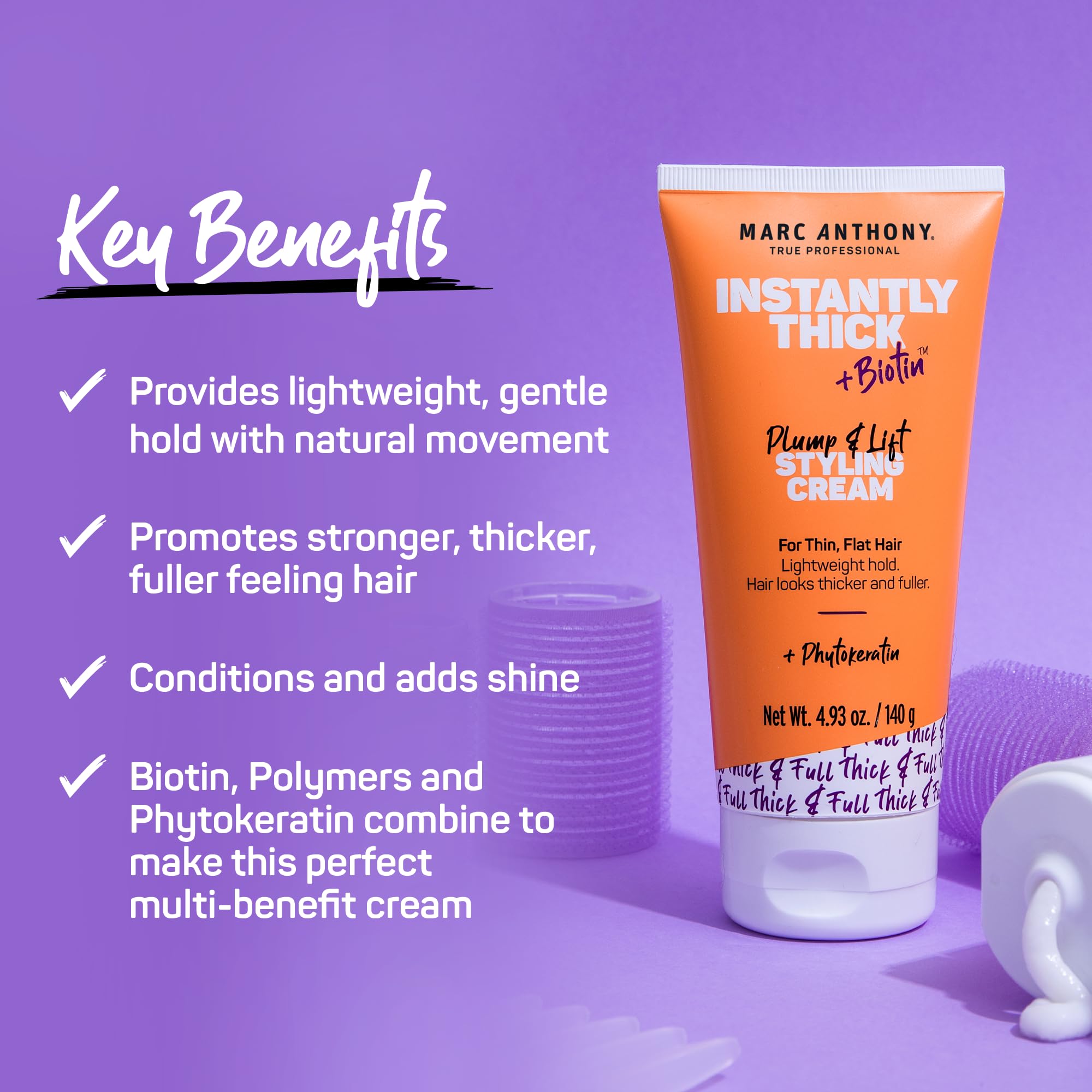 Foto 3 pulgar | Crema De Peinado Marc Anthony Biotin Instant Thick 145 Ml - Venta Internacional.