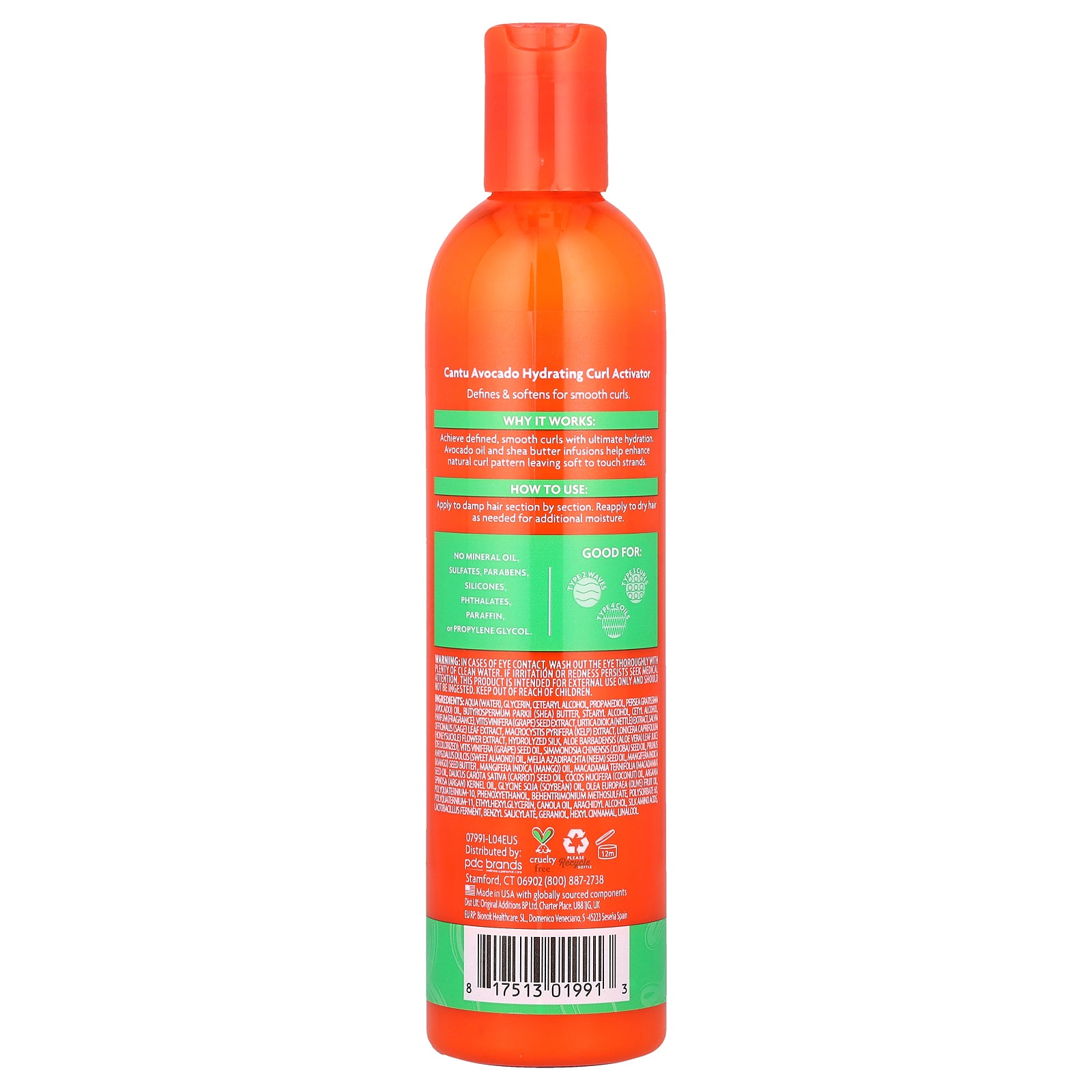 Foto 3 pulgar | Curl Activator Cantu Avocado Hidratante 355 Ml - Venta Internacional.