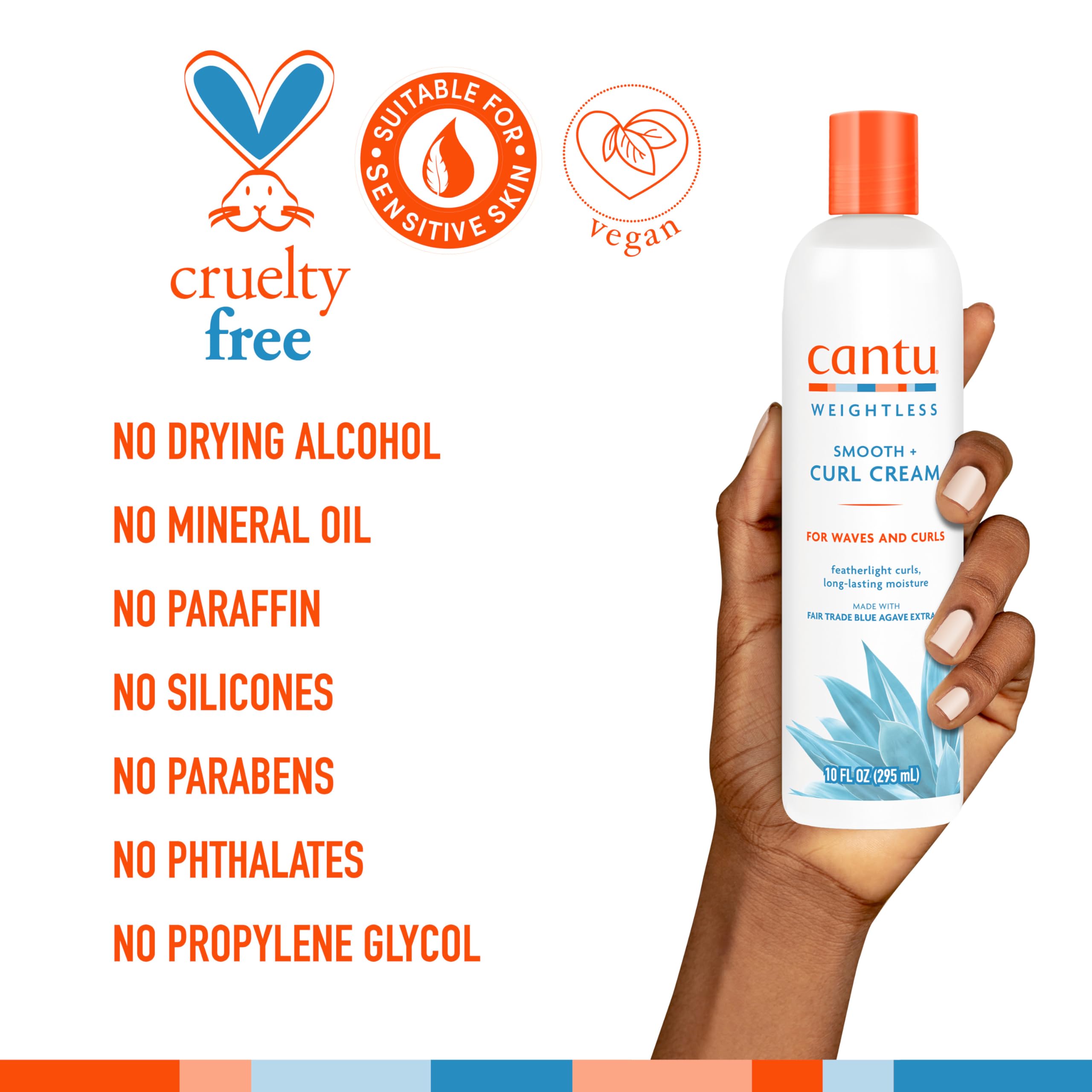 Foto 6 pulgar | Crema Cantu Weightless Smooth + Curl 300 Ml - Venta Internacional.