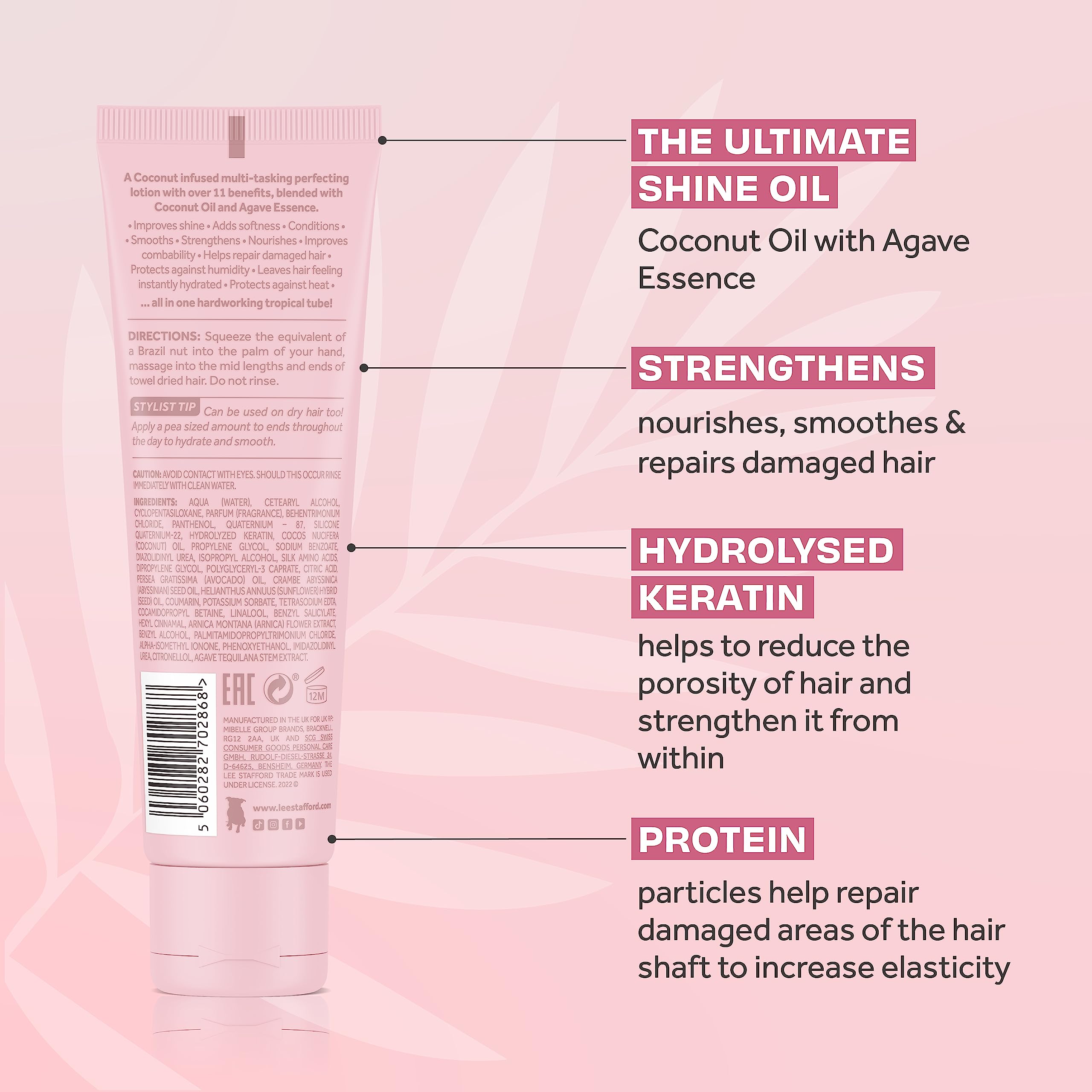 Foto 4 pulgar | Loción Para Cabello Seco Lee Stafford Coco Loco 100 Ml - Venta Internacional.