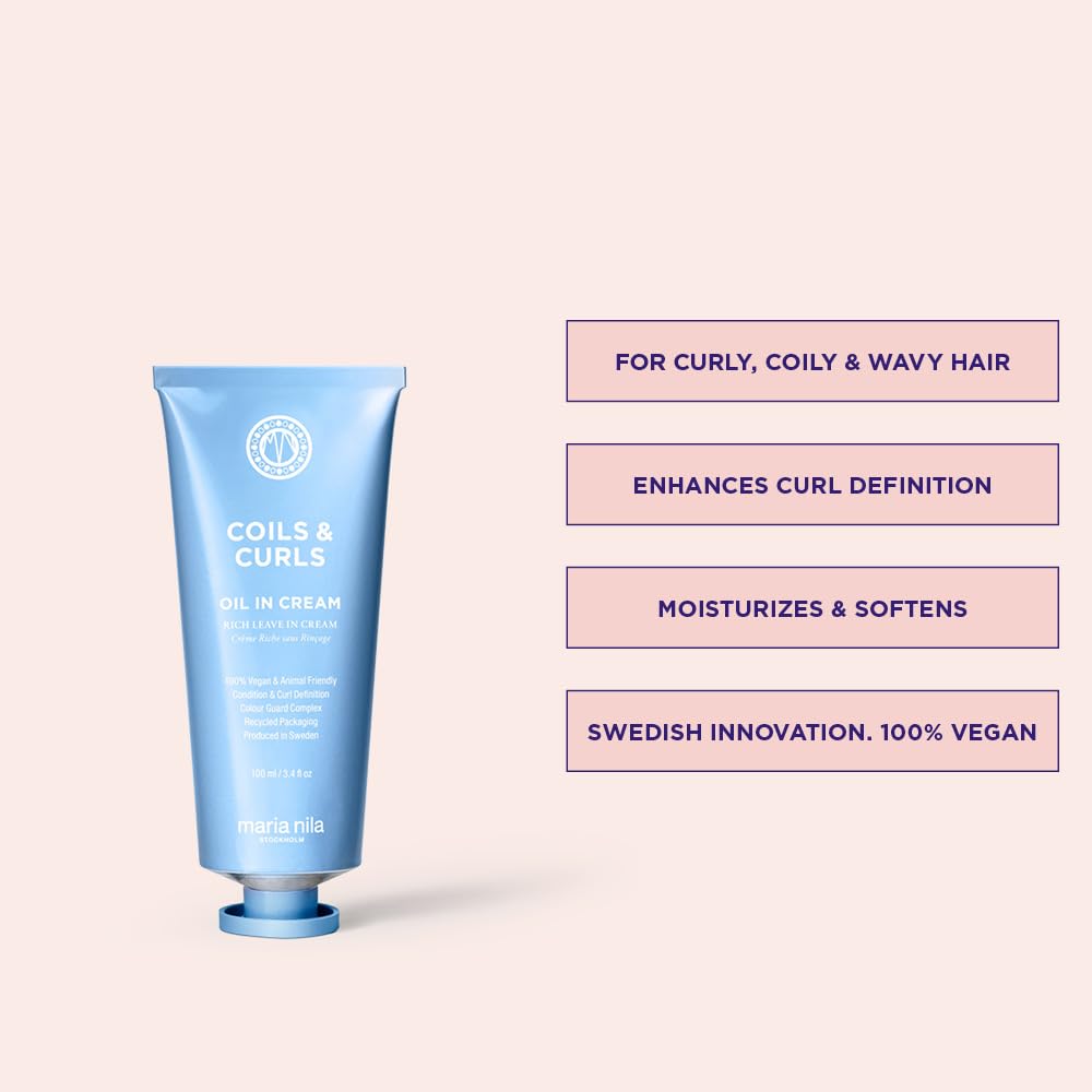 Foto 3 pulgar | Crema Sin Enjuague Maria Nila Coils & Curls 100 Ml Para Cabello Rizado - Venta Internacional.