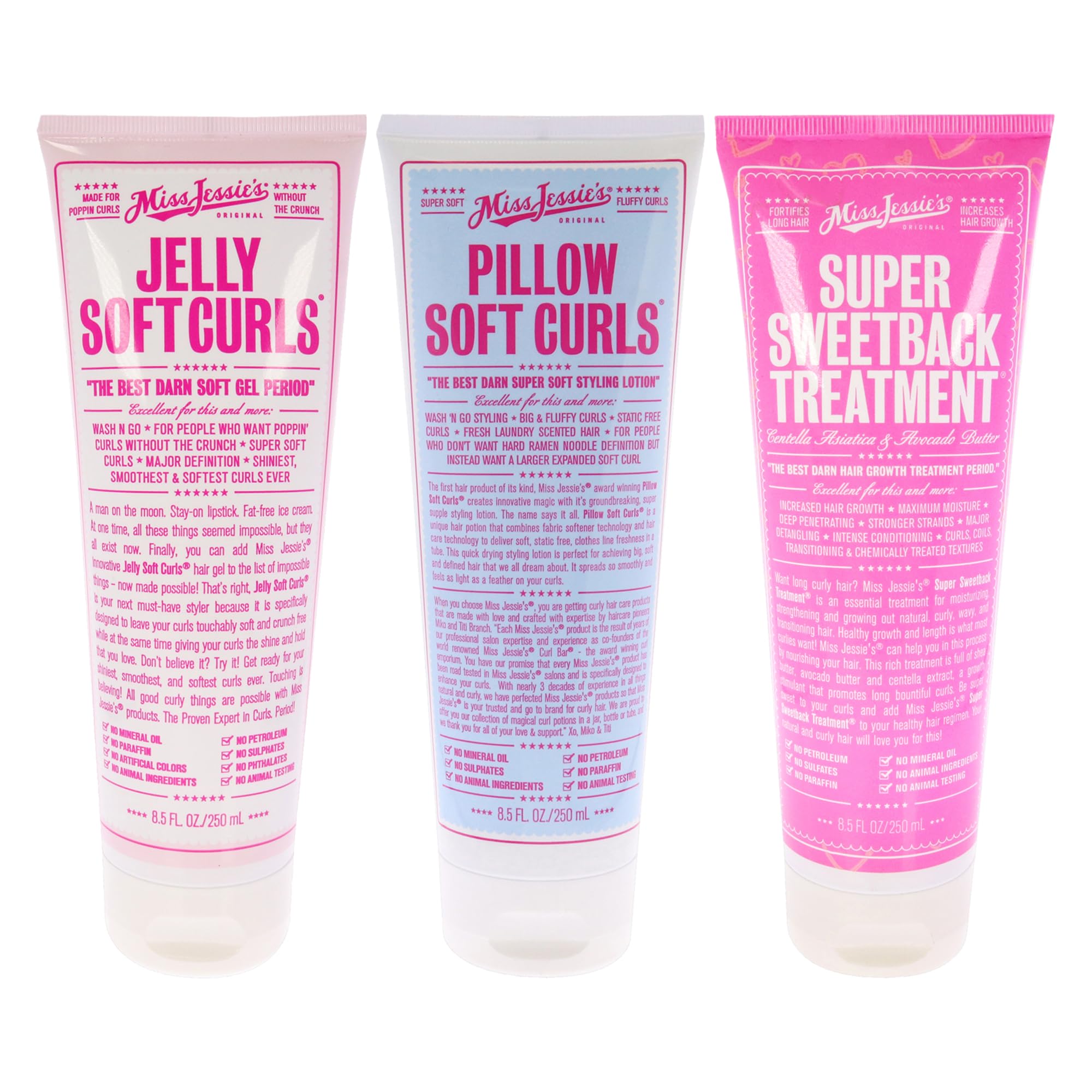 Kit De Tratamiento Miss Jessie's Super Sweetback Pillow Soft Curls - Venta Internacional.