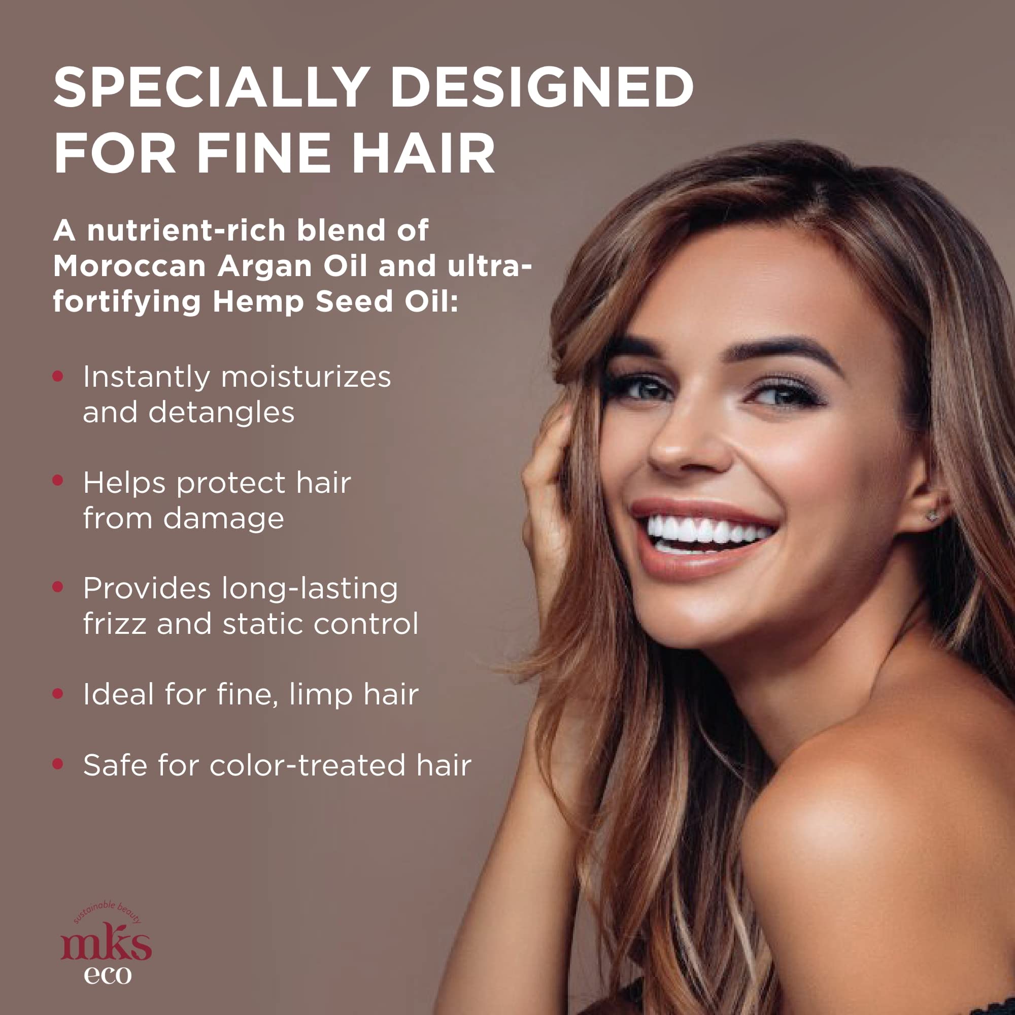 Foto 4 pulgar | Tratamiento Sin Enjuague Y Desenredante Earthly Body Mks Eco X Fine Hair - Venta Internacional.