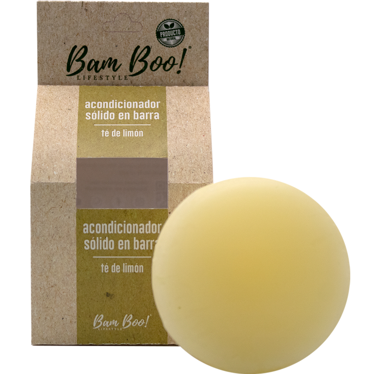 Tres Acondicionadores Sólidos Té de Limón 80 gr Bam Boo! Lifestyle