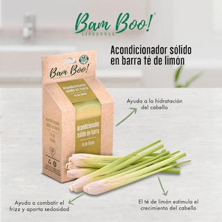 Foto 2 | Tres Acondicionadores Sólidos Té de Limón 80 gr Bam Boo! Lifestyle