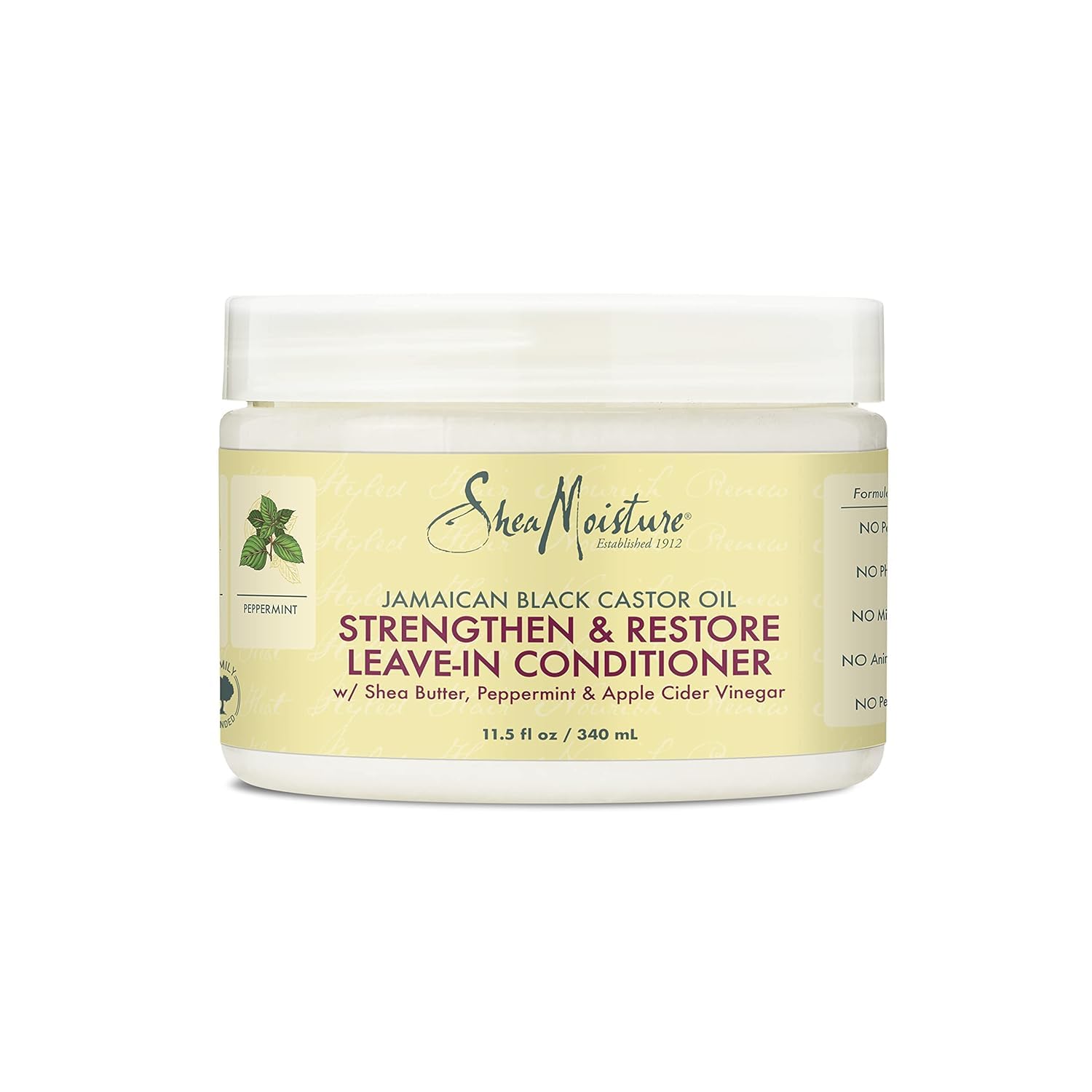 Venta Internacional- Acondicionador Leave In SheaMoisture con Aceite de Ricino Negro 340 ml