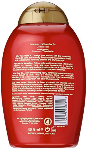 Foto 5 pulgar | Acondicionador Ogx Moisture + Vitamina B5 385 Ml - Venta Internacional.
