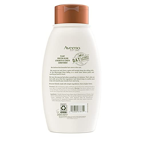 Foto 3 pulgar | Acondicionador Para El Cabello Aveeno Strength & Length Plant Protein Blen - Venta Internacional.