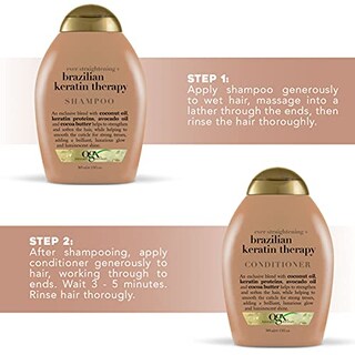 Foto 7 | Acondicionador Ogx Ever Straitening Brazilian Keratin 385 Ml - Venta Internacional.