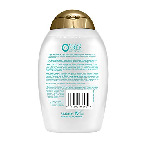 Foto 3 pulgar | Acondicionador Ogx Lightweight Coconut Fine Curls 385 Ml - Venta Internacional.