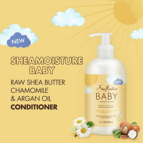 Foto 4 pulgar | Acondicionador Sheamoisture Baby Shea Crudo, Manzanilla, Argán 390 - Venta Internacional.