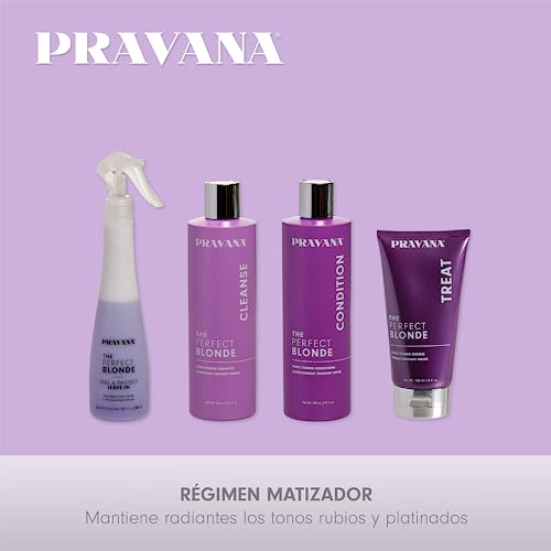 Foto 5 pulgar | Acondicionador Tonificante Pravana The Perfect Blonde Purple - Venta Internacional.