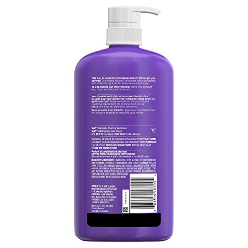 Foto 3 pulgar | Acondicionador Aussie Miracle Volume Con Ciruela Y Bambú, 900 Ml (4 Unidades) - Venta Internacional.