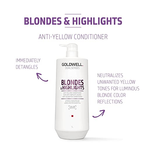 Foto 3 pulgar | Acondicionador Goldwell Blondes & Highlights Anti-yellow - Venta Internacional.