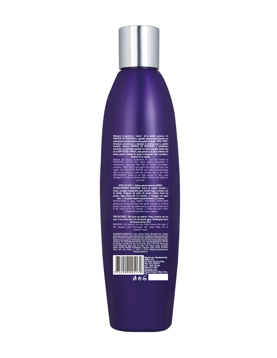 Foto 3 pulgar | Acondicionador Kareol Murumuru Anti Frizz 300 Ml