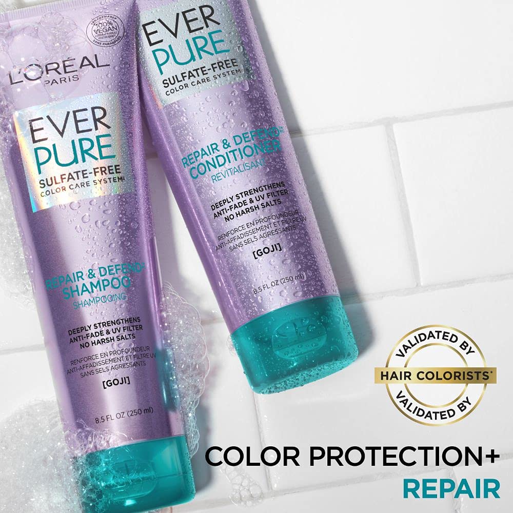 Foto 5 pulgar | Acondicionador L'oreal Paris Everpure Repair & Defend 250 ml - Venta Internacional