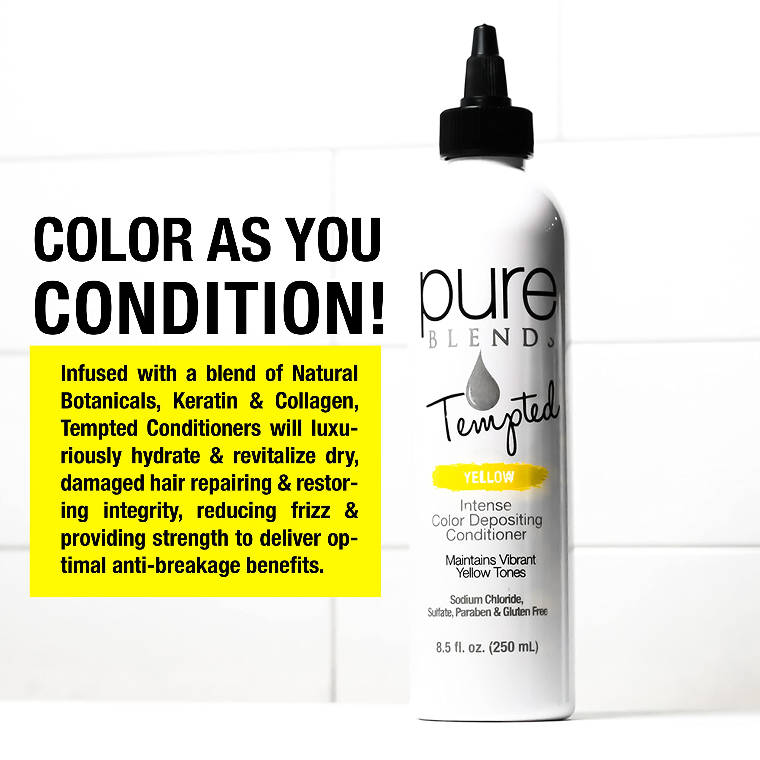Foto 4 | Acondicionador Pure Blends Tempted Yellow Intense 250 Ml - Venta Internacional