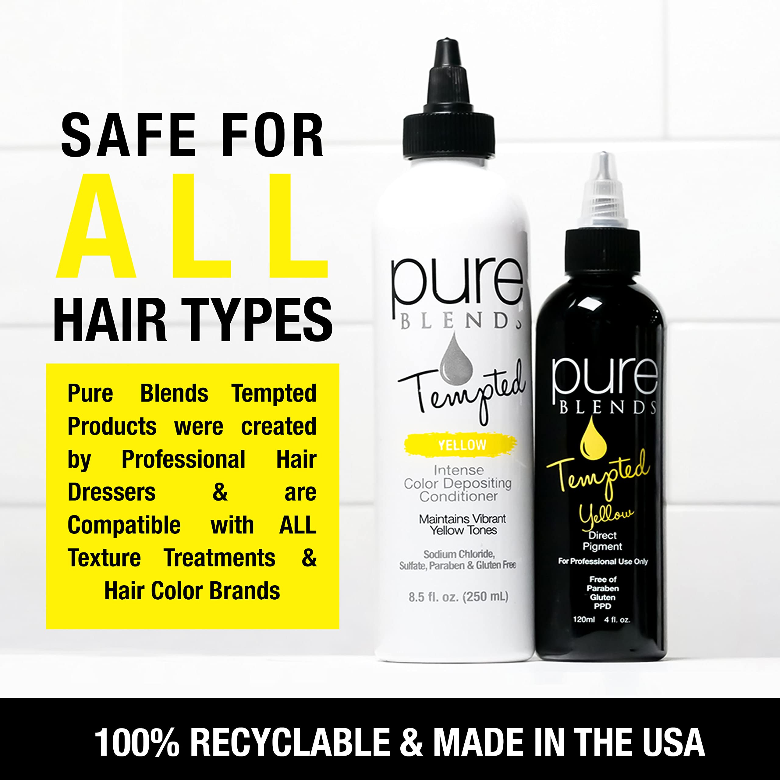 Foto 8 pulgar | Acondicionador Pure Blends Tempted Yellow Intense 250 Ml - Venta Internacional