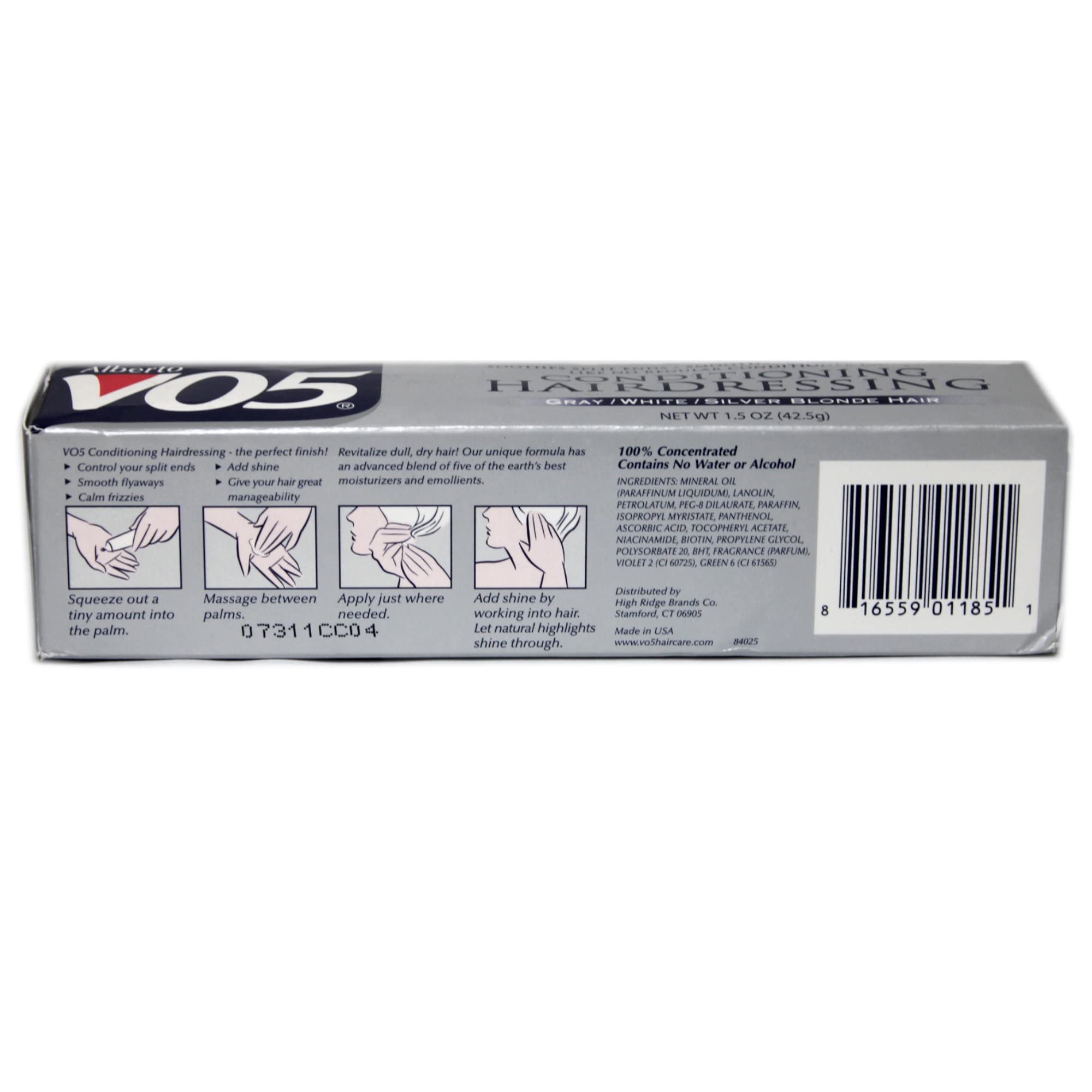Foto 3 | Conditioning Hairdress Vo5 Gris/blanco/Plateado 44 Ml Paquete De 2 - Venta Internacional