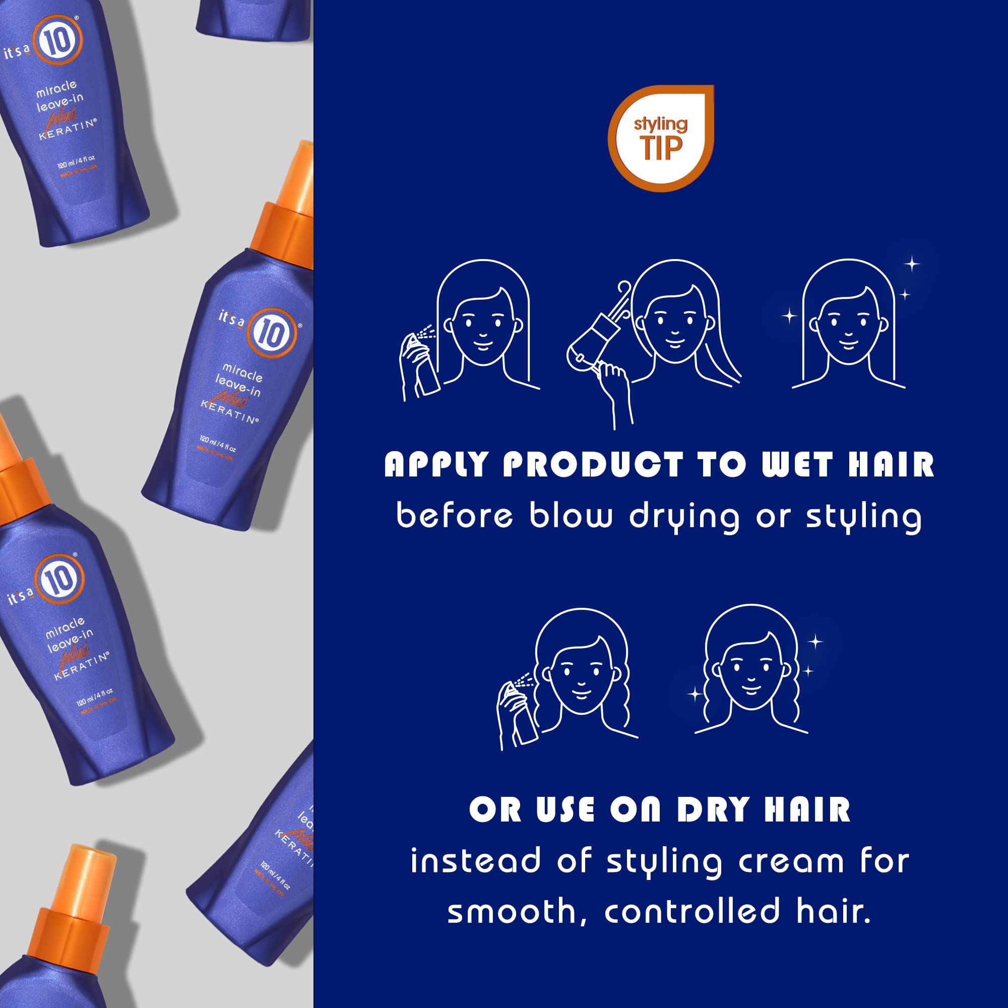 Foto 4 | Cuidado del Cabello It's a 10 Miracle Leave-in Plus Keratin 120 ml - Venta Internacional