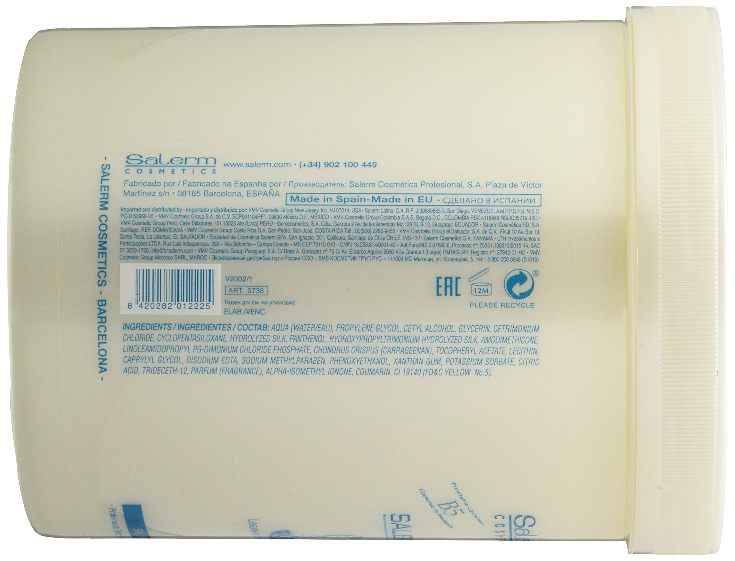 Foto 3 pulgar | Acondicionador sin Enjuague Salerm Cosmetics 21 B5 Silk Protein 1l - Venta Internacional