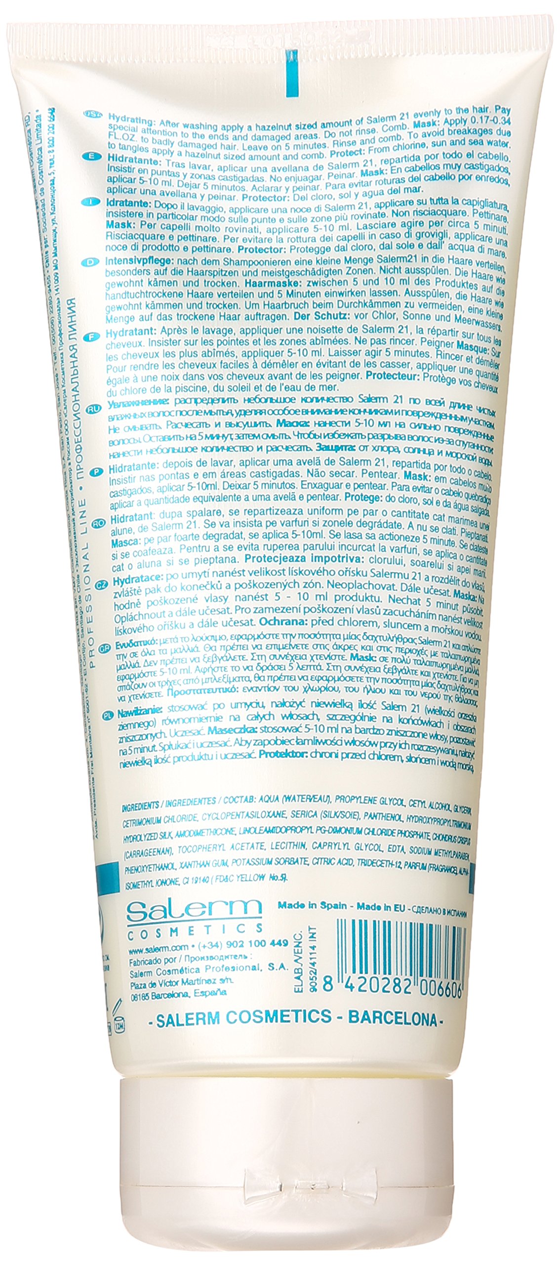 Foto 3 pulgar | Acondicionador sin Enjuague Salerm 21 B5 Silk Protein 200 ml - Venta Internacional