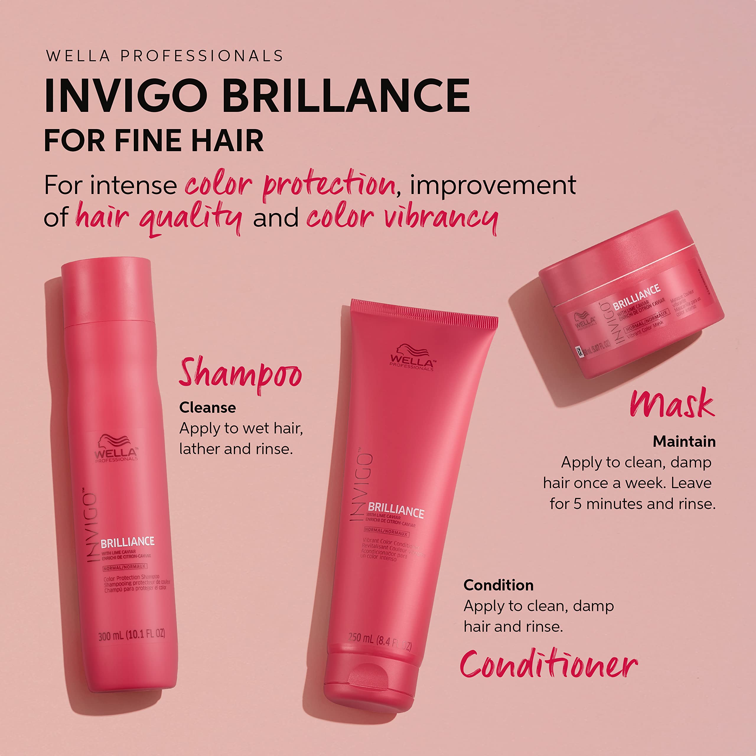 Foto 4 | Acondicionador Wella Professionals Invigo Brilliance 1 L - Venta Internacional