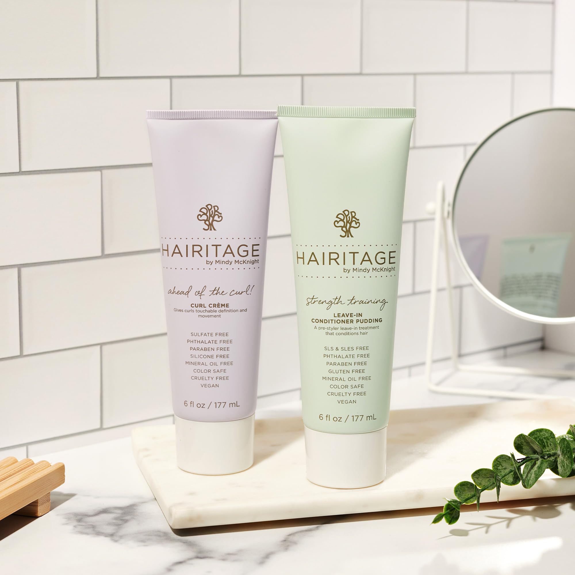 Foto 4 | Set De Crema Hidratante Para Rizos Y Acondicionador Sin Enjuague Hairitage - Venta Internacional.